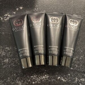 LOT OF 4 Gucci Guilty Pour Homme Shower Gel For Men Size 50 ml/ 1.6 FL OZ NEW